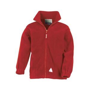 Result Childrens Girls Full Zip Active Anti Pilling Fleece Jacket / Red